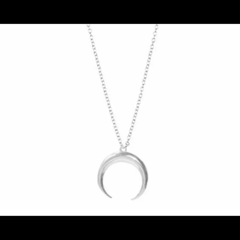 Silver Cresent Moon Necklace 